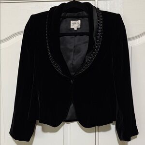 Giorgio Armani Women's Black Velvet Blazer